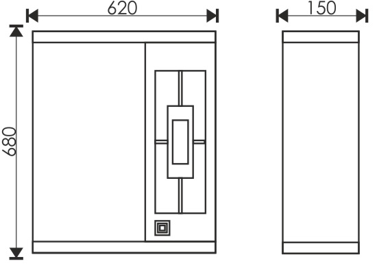 65 Зеркало-шкаф "Brooke 650"