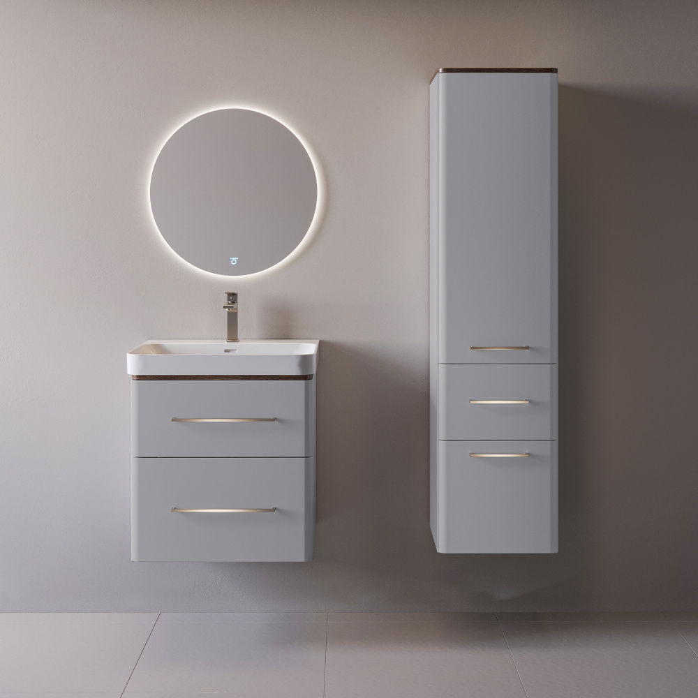 40 Пенал-шкаф подвесной "Перл 40" серый