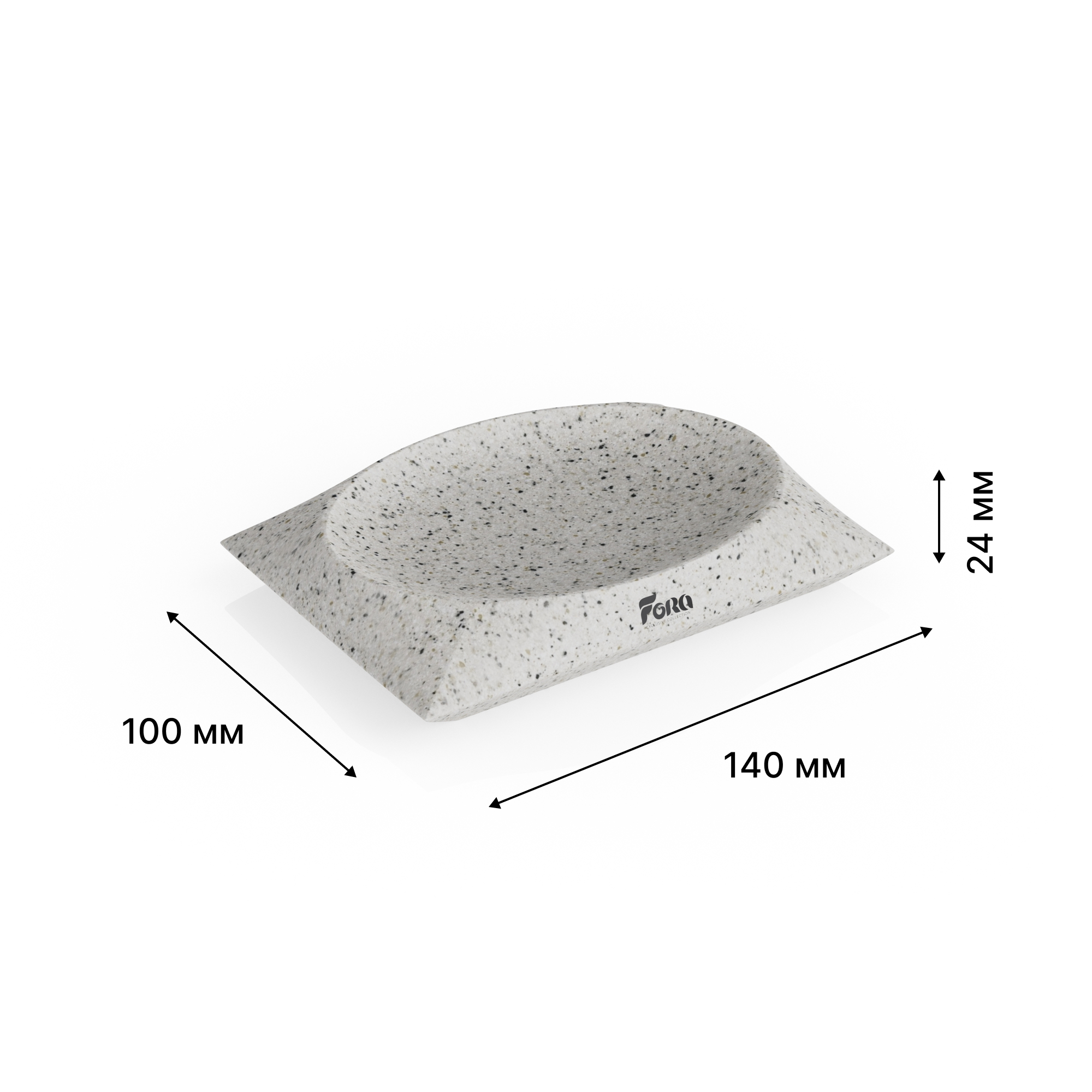 Мыльница настольная, VOLCANO, полирезин