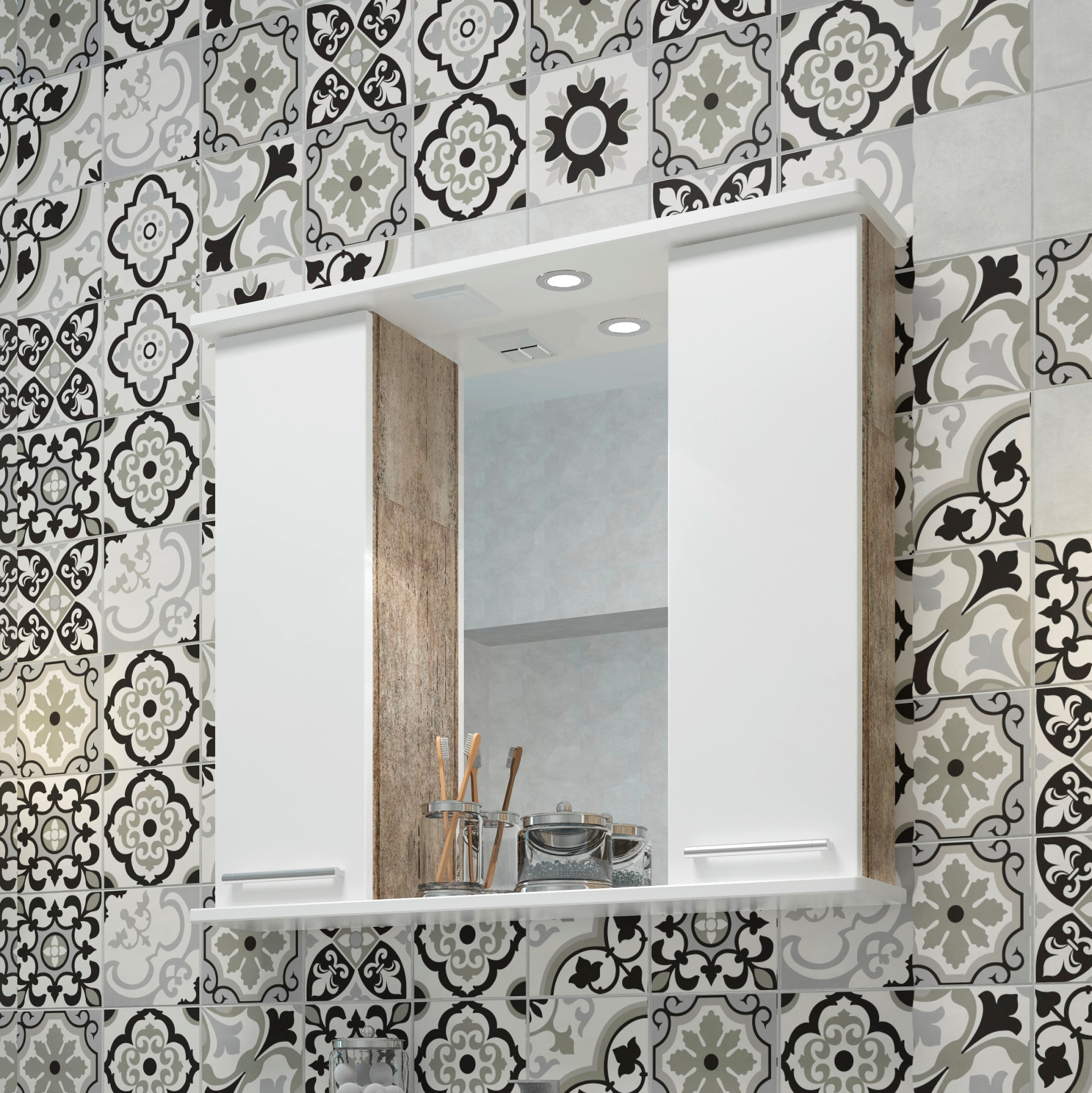 80 Зеркало-шкаф "Crea 80"